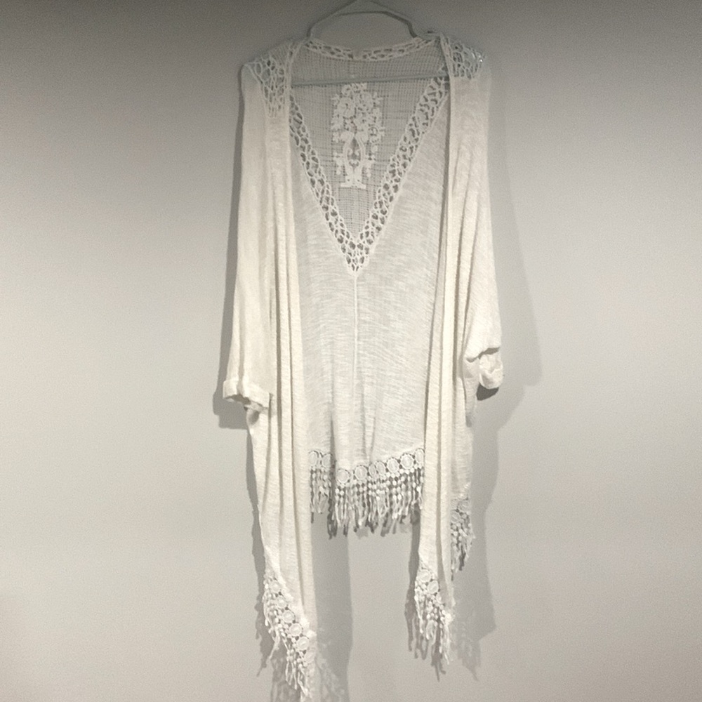 White summer cover up